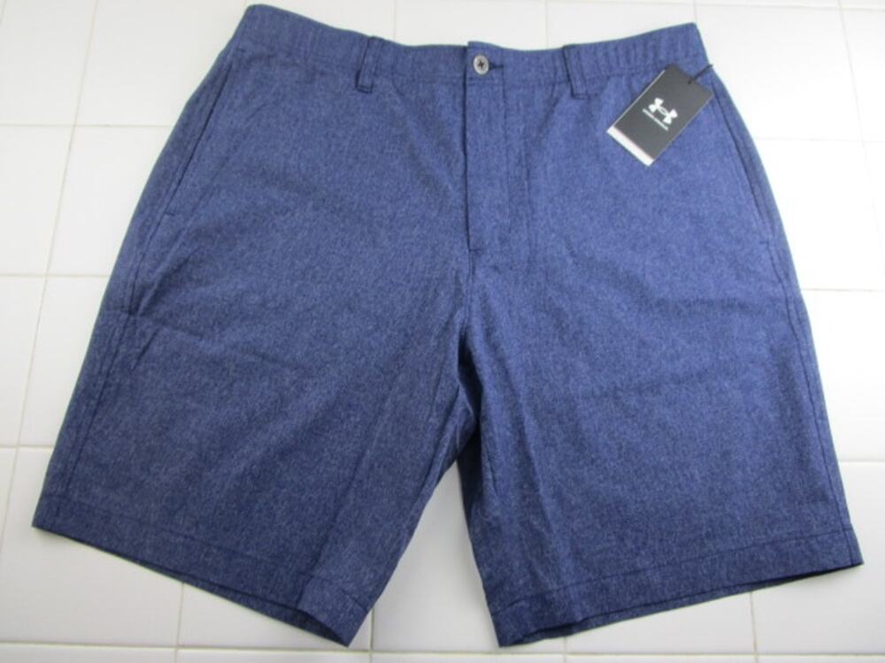 Under Armour Storm Golf Vented Shorts 10" Inseam Blue Men's Size 38 Activewear